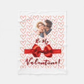 Valentines Red Nk Izable Photo  Fleecedecke (Vorderseite)