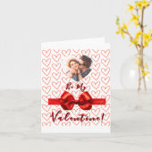 Valentines Red Nk Izable Photo  Karte (Gelbe Blume)