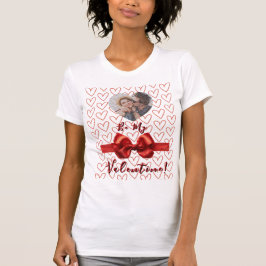 Valentines Red & Pink Customizable Photo T-Shirt