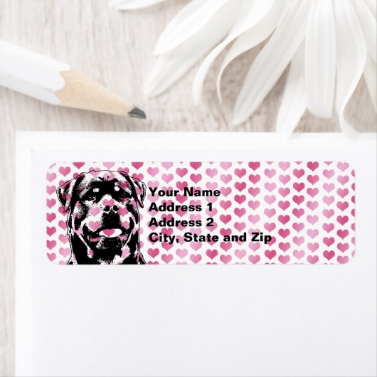 Valentines - Rottweiler-Silhouette (Insitu)