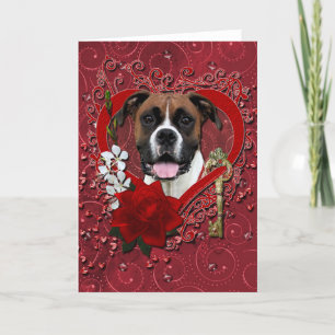Valentines - Schlüssel zu meinem Herzen - Boxer - Feiertagskarte