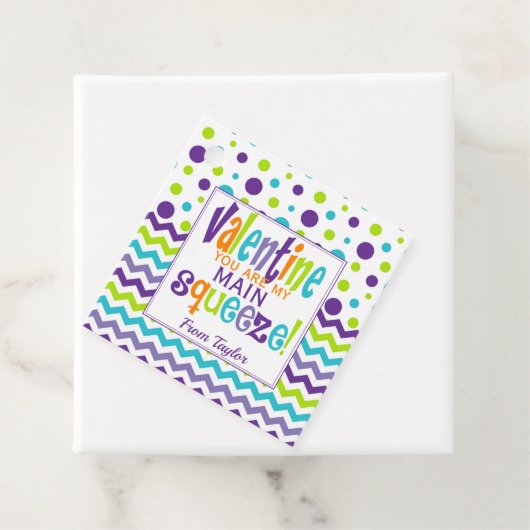 Valentines Sie sind meine HauptquetschSquishie Geschenkanhänger (Beispiel)