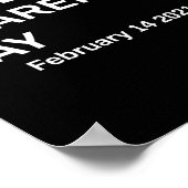 Valentines Singles Awareness Day Poster (Ecke)