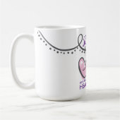 Valentines Sisters Heartstrings Personalisiert Kaffeetasse (Links)