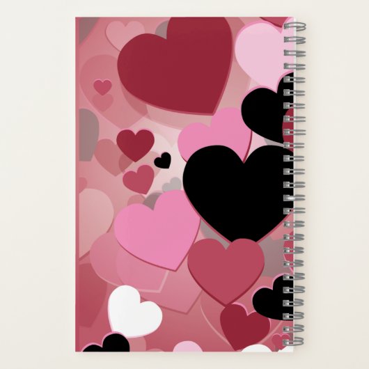 Valentines SpiralNotebook Notizblock (Rückseite)