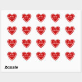 Valentines Square Stickers (Blatt)