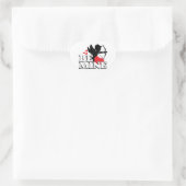Valentines Square Stickers (Tasche)
