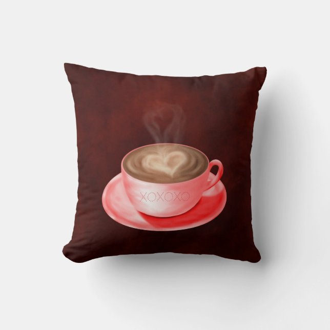 Valentines & St Patricks Festival Moon and Stars Kissen (Vorderseite)