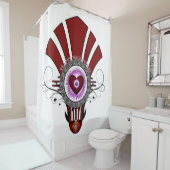 Valentines Star Burst Duschvorhang (Beispiel)