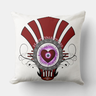 Valentines Star Burst Throw Kissen