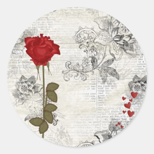 Valentines Sticker (Vorderseite)