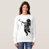 Valentine's Sweatshirts Lady's Cupid Liebe Shirts (Vorne ganz)