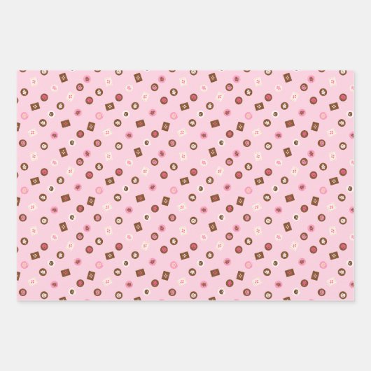 Valentine's - Sweetest Day - Wrapping Paper Trial  Geschenkpapier Set (Vorderseite)