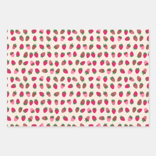 Valentine's - Sweetest Day - Wrapping Paper Trio 1 Geschenkpapier Set (Vorderseite 3)