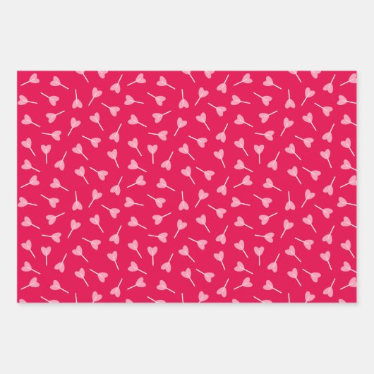 Valentine's - Sweetest Day - Wrapping Paper Trio 1 Geschenkpapier Set (Vorderseite 2)