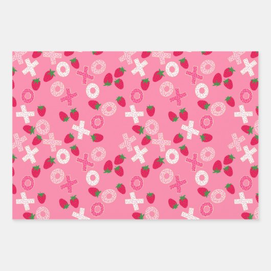 Valentine's - Sweetest Day - Wrapping Paper Trio 1 Geschenkpapier Set (Vorderseite)