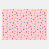 Valentine's - Sweetest Day - Wrapping Paper Trio 2 Geschenkpapier Set (Vorderseite 3)