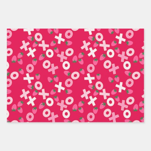 Valentine's - Sweetest Day - Wrapping Paper Trio 2 Geschenkpapier Set (Vorderseite)