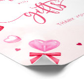 Valentines Sweetheart Baby Dusche Karten und Gesch Poster (Ecke)