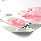 Valentines sweetheart baby shower welcome sign poster (Ecke)