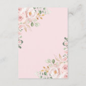 Valentines Sweetheart Floral Books for Baby Girl Begleitkarte (Rückseite)