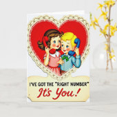 Valentines Sweethearts Phone Card Karte (Gelbe Blume)