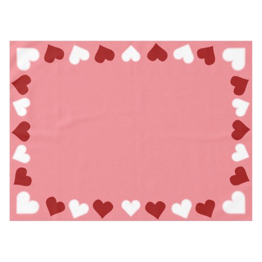 Valentine's Tablecloth Custom Valentine's Decor Tischdecke (Vorderseite (Horizontal))