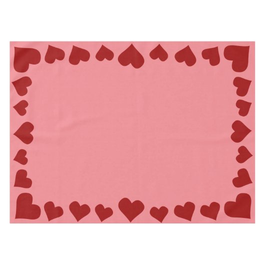 Valentine's Tablecloth Custom Valentine's Decor Tischdecke (Vorderseite (Horizontal))