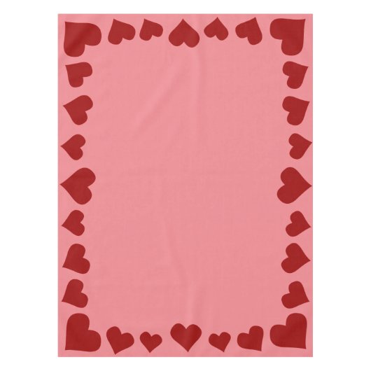 Valentine's Tablecloth Custom Valentine's Decor Tischdecke (Vorderseite)