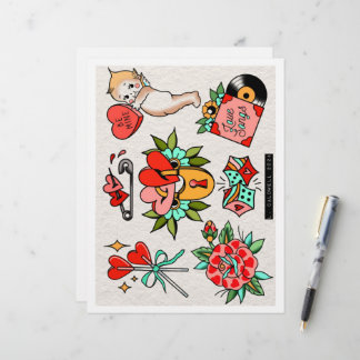 Valentines Tattoo Flash
