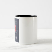 Valentines Tattoo Zweifarbige Tasse (Mittel)