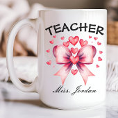 Valentine's Teacher Coffee Tasse, Individuelle Nam Kaffeetasse