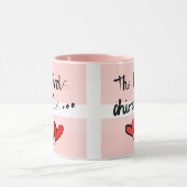 Valentine's The Bird's Chirping - rosa Window Red Tasse (Zentrum)