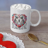 Valentines Thema Skelette in Liebe Kaffeetasse