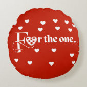 Valentines Throw Pillow Rundes Kissen (Vorderseite)