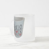 valentines tick tok toe mug mattglastasse (Vorderseite Links)