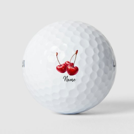 Valentine's to golfer cherry für Liebhaber Golfball (Vorderseite)