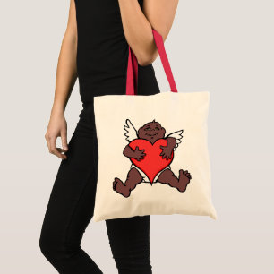 Valentines Tote Bag African Cupid Custom Bags Tragetasche
