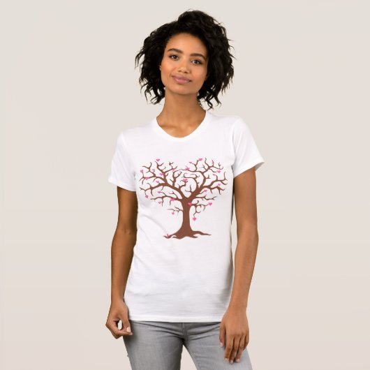 Valentines Tree Womens T - Shirt (Vorne ganz)