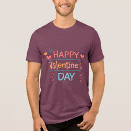 Valentine's Typography Sayings Tri-Blend Shirt