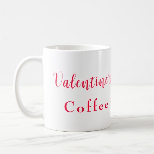 Valentine's überbewerteter Kaffee ist besser Kaffeetasse (Links)