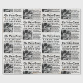 Valentines Unique Wrapping Paper Couples Newspapie Geschenkpapier (Flach)