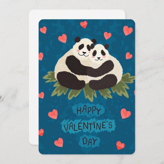 Valentines Urlaubskarte Feiertagskarte (Vorne/Hinten)