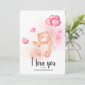 Valentines Urlaubskarte Feiertagskarte (Stehend Vorderseite)