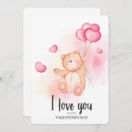 Valentines Urlaubskarte Feiertagskarte