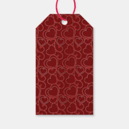 Valentines, Vintages Rotromantik Geschenkanhänger