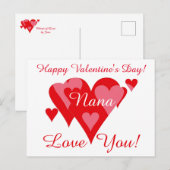 Valentines von Janz für Nana Liebe You Postkarte (Vorne/Hinten)