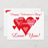 Valentines von Janz für Oma Liebe Sie Postkarte (Vorne/Hinten)