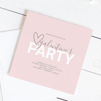 Valentines Watercolor Galantine Geburtstagsparty Magnetkarte