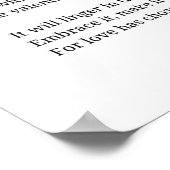 Valentines Wave Liebe Gedicht Plakatwand Art Deco  Poster (Ecke)